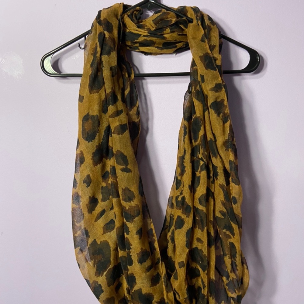 Leopard Print Infinity Scarf